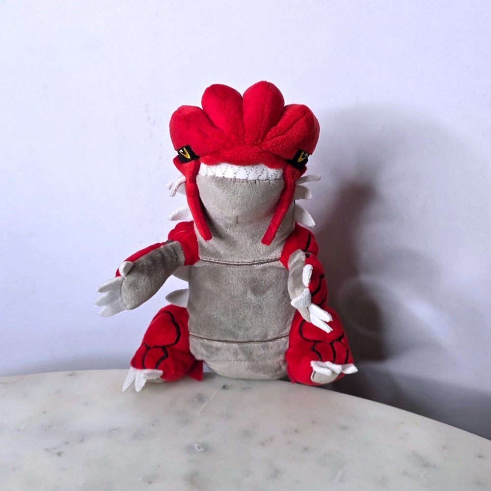 Pokemon Groudon Plush San-Ei All Star Collctn X21022 Red Grey 12" 2010 Official
